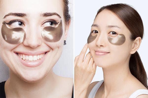 Möglichkeiten der Platzierung von Hydrogel-Pflastern unter den Augen