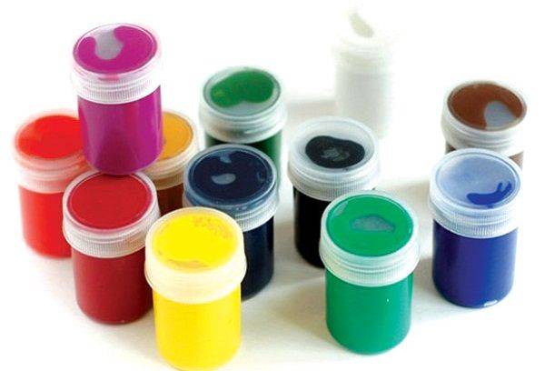 Bunte Gouache