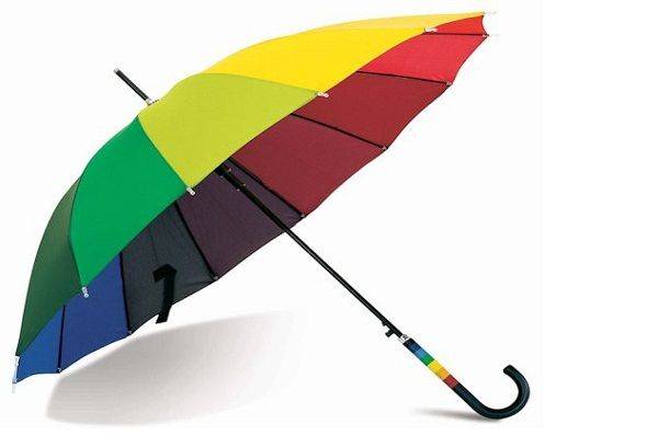 Farbiger Regenschirm