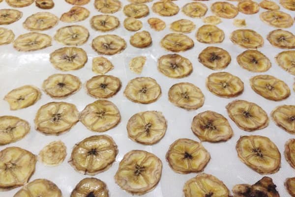 Trocknen von Bananen im Ofen