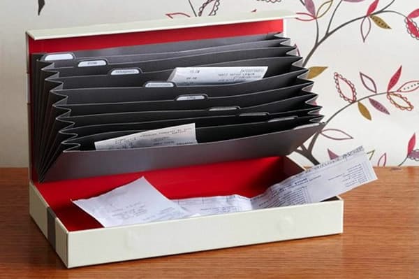 Organizer für Quittungen