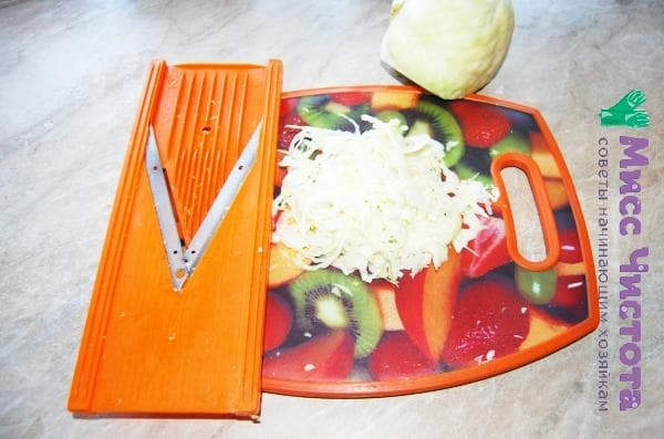 Gehobelter Kohlkopf
