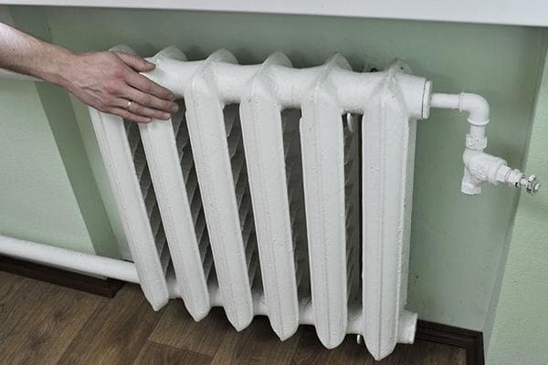 Warmer Heizkörper