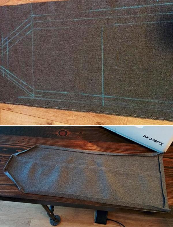 Herstellung eines Jeans-Organisators mit Taschen