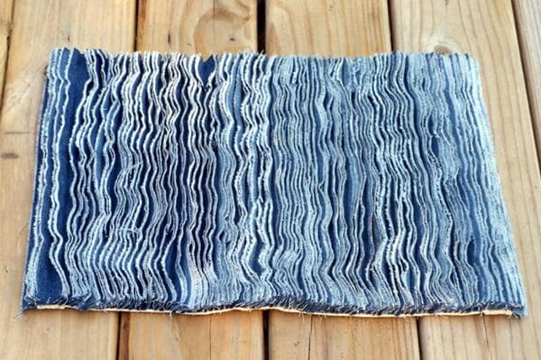 Teppich aus alten Jeans