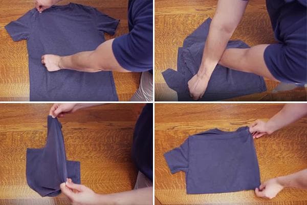 Falten eines T-Shirts in 2 Sekunden