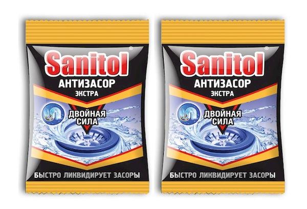 Pulver Sanitol Antizasor zur Rohrreinigung