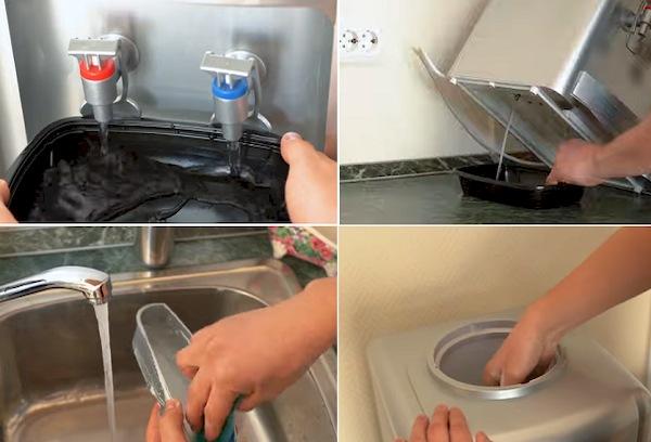 Reinigung des Wasserspenders