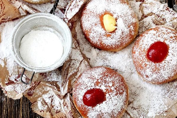 Muffins mit Puderzucker