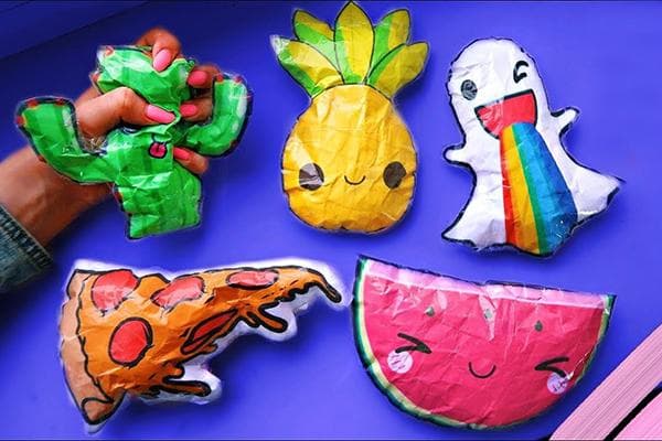 Selbstgemachte Squishies aus Papier