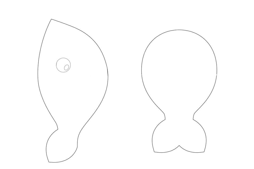 Vorlage für Squishy – Wal