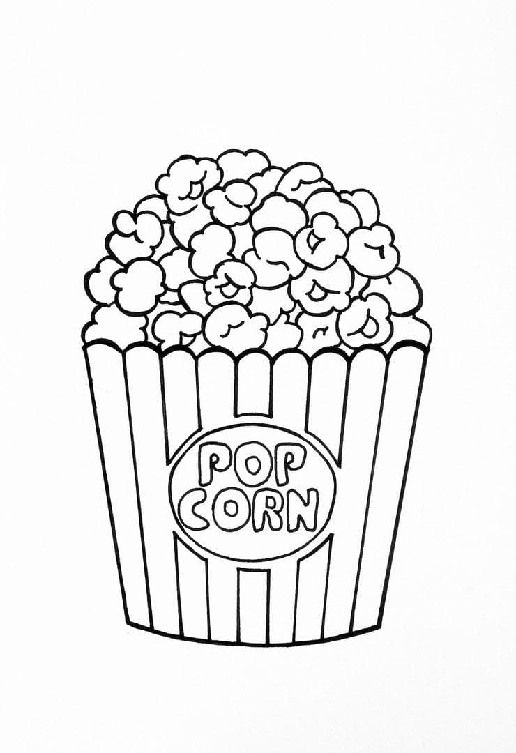 Vorlage für Squishy - Popcorn-Eimer