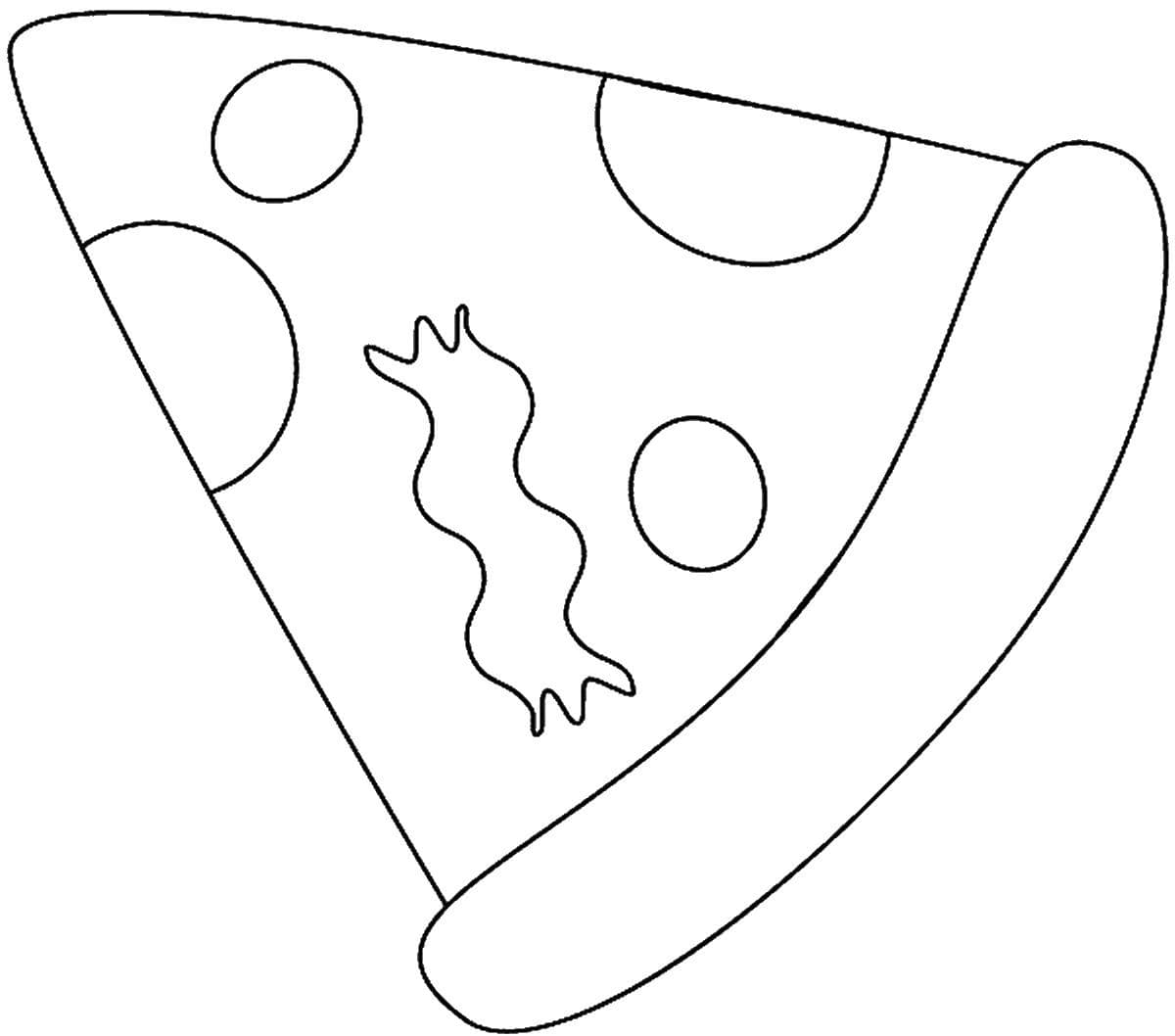 Vorlage für Squishy - Pizzastück