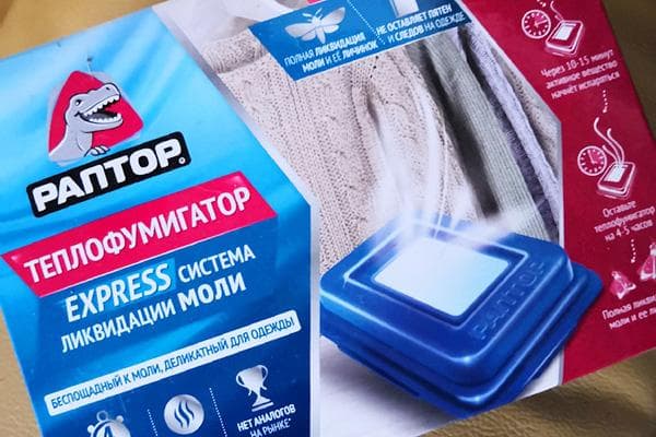 Verdampfer mit Plättchen gegen Motten