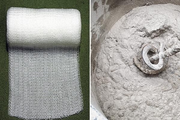 Verband und Zementmörtel