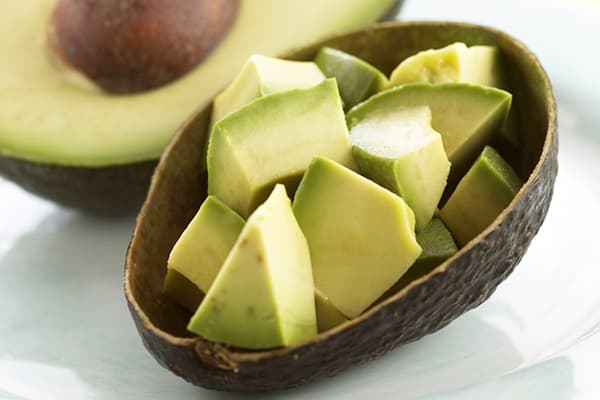 Schale der Avocado