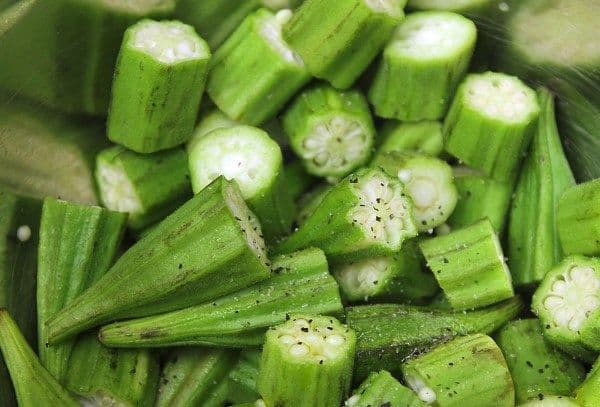 Zubereitung von Okra