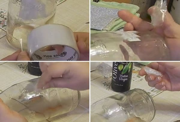 Entfernung von Klebstoff mit Klebeband