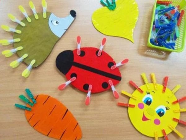 Spiele mit Wäscheklammern für Kinder