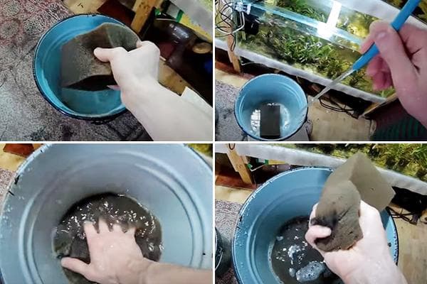 Reinigung des Aquarienfilters