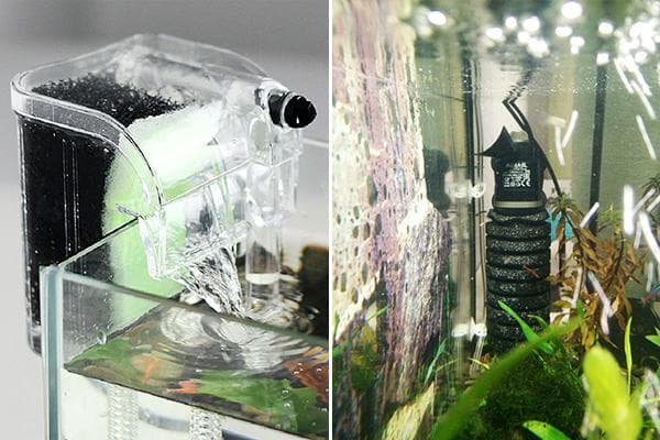Außen- und Innenfilter für Aquarien