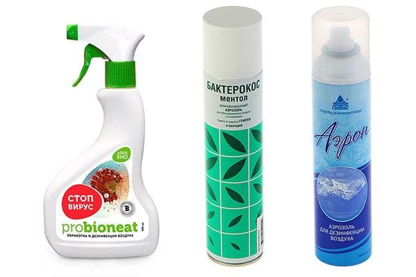 Sprays zur Luftreinigung von Viren