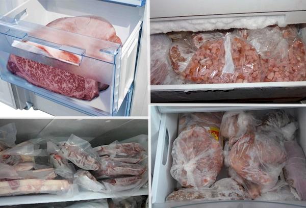 Einfrieren von Fleischprodukten
