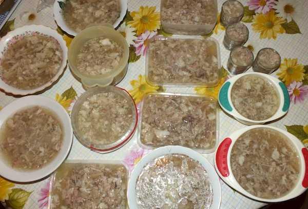 Zubereitung der Sülze
