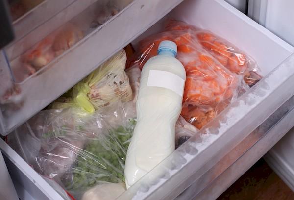 Einfrieren der Milch