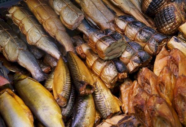 Geräucherter Fisch