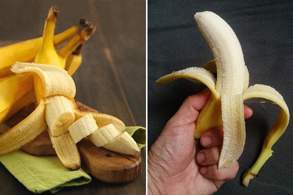 Arten, eine Banane zu schälen