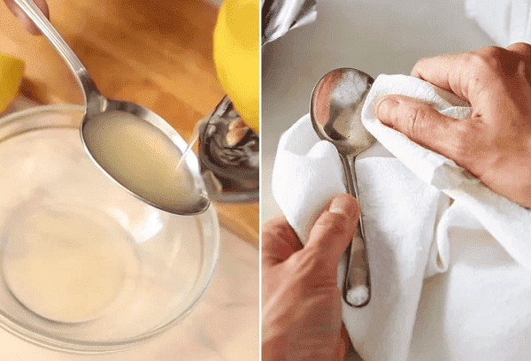 Zitronensaft zur Reinigung von Tafelbestecken