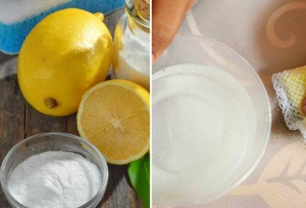 Mischung aus Salz und Zitronensaft