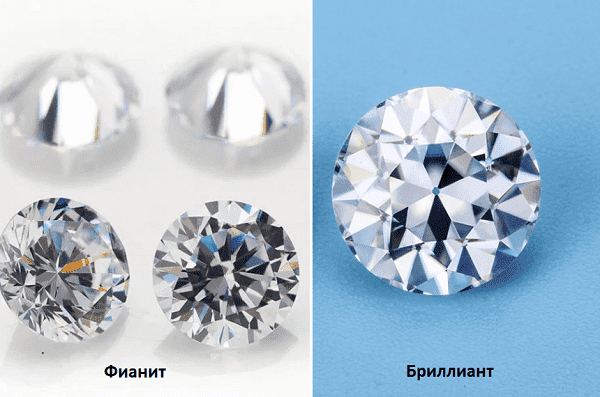 Zirkonia und Diamant