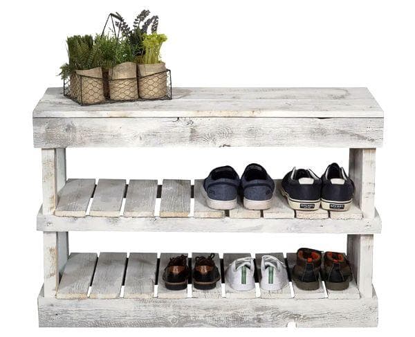 Schuhregal aus Paletten