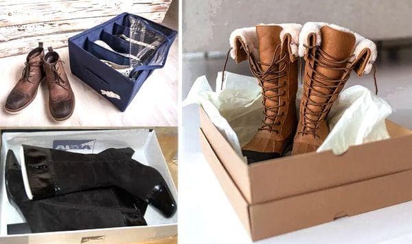 Aufbewahrung von Wildlederschuhen