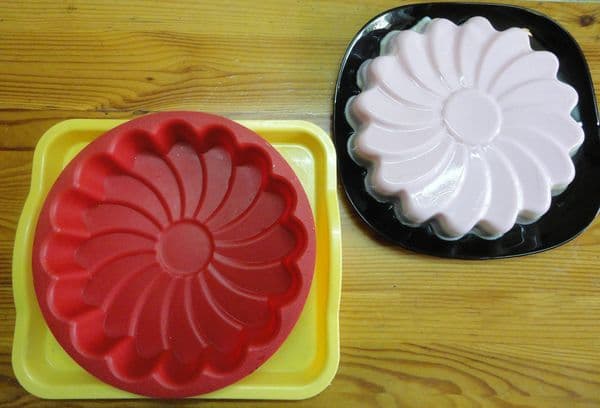Silikonform und Gelatine
