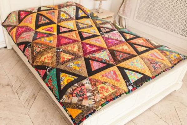 Decke im Patchwork-Stil