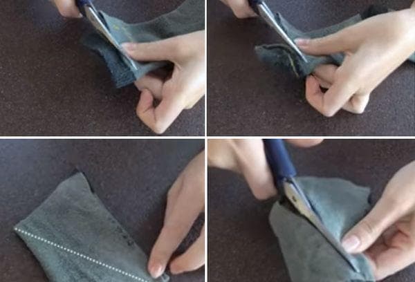 Nähen einer Maske aus Socken 1