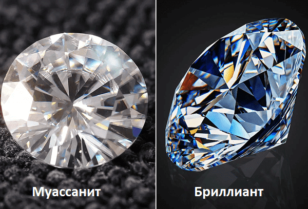 Diamant und Moissanit