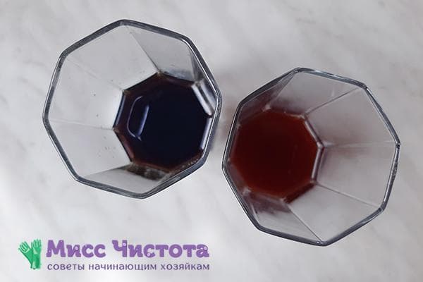 Granatapfelsaft mit und ohne Backpulver