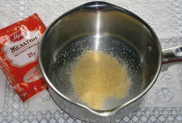 Gelatine anrühren
