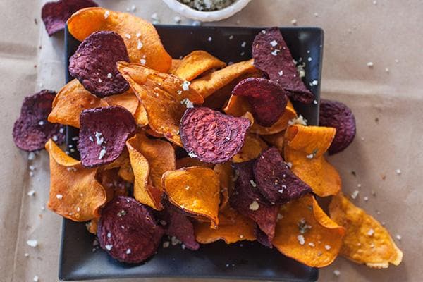 Karotten- und Rübenchips