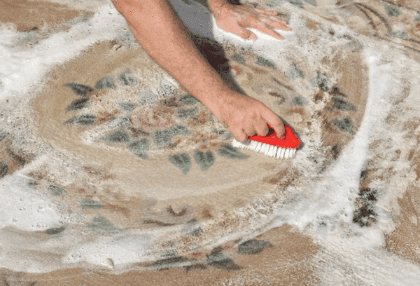 Teppichreinigung mit Waschpulver
