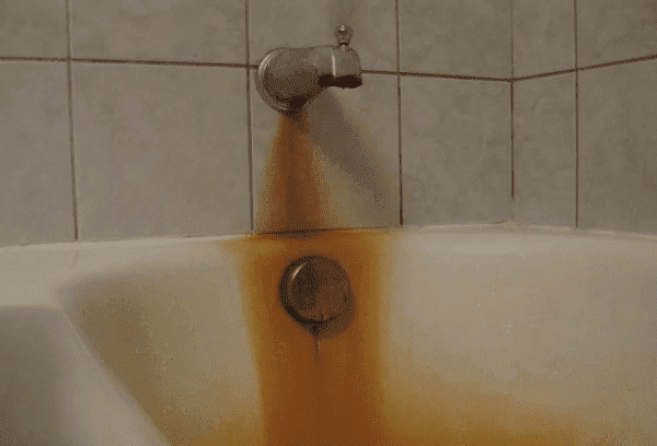 Rost in der Badewanne