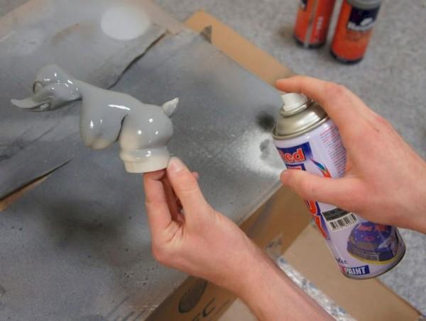 Lackieren mit Aerosolfarbe