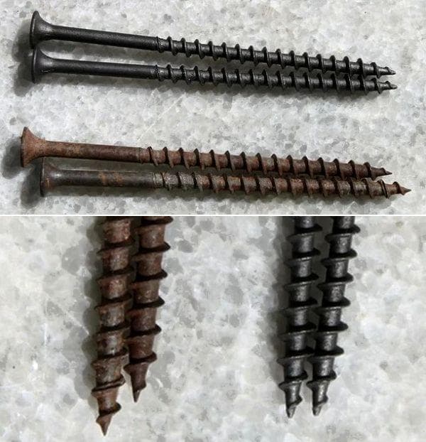 Alte und neue Schrauben