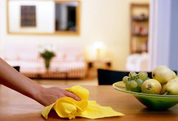 Reinigung der Wohnung