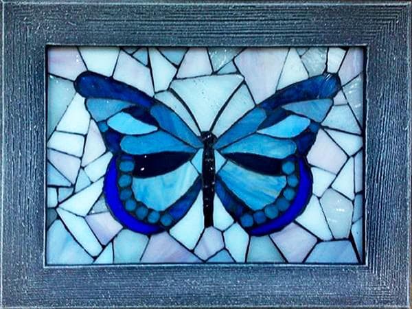 Bild aus Glasscherben