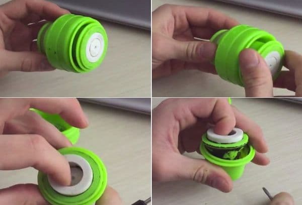 Reparatur des Deckels der Thermoskanne